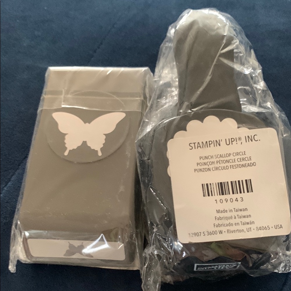 Stampin' Up! Butterfly and Scallop Circle Punch Set -l